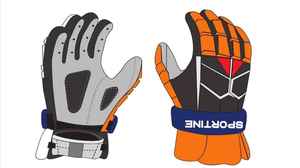 Gants de lacrosse SPORTINE PRO en tissu avec poignées, vente directe d'usine, best-seller, très résistants - Product Image 6