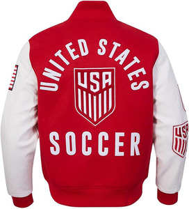 Chaqueta Varsity de Lana Pu del Equipo de Fútbol Masculino de EE. UU. - Product Image 4
