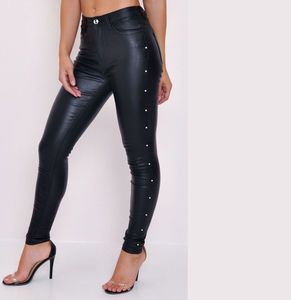 Pantalones de Cuero Casuales para Mujer al por Mayor, Estilo Moderno de Alta Calidad, Venta al por Mayor 2026 - Product Image 2