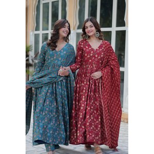 Belle robe de soirée taille XL avec pantalon et Dupatta améliore votre look - Product Image 2