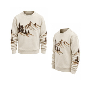 Sudadera de punto gofrado para hombre, manga larga, cuello redondo, informal, térmica, texturizada, personalizada, OEM, ropa deportiva al por mayor - Product Image 5