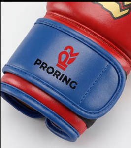 Gants de boxe super-héros pour enfants, rouge et or, dessin animé, gants d'entraînement pour jeunes, équipement de combat pour garçons - Product Image 5