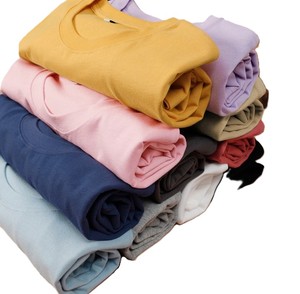 T-shirts décontractés à manches courtes en coton peigné 180G, couleur unie, broderie personnalisée avec logo, prix usine CN Bangladesh, OEM. - Product Image 3