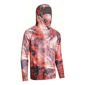 Chemise tactique légère personnalisée UPF 50+ à séchage rapide, respirante, protection UV, chemise de pêche pour homme, vêtements de pêche, sweat à capuche camouflage - Product Image 2