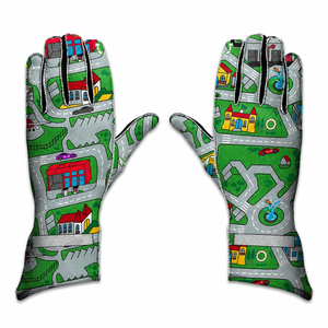Guantes de Carreras de Karts Personalizados de Verano, Dedos Completos, Palma de Silicona de Alta Adherencia, Transpirables, Ligeros, Unisex, OEM, Poliéster, Resistentes al Viento - Product Image 1