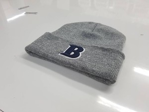 Custom Waffle Knit Beanie <b>Cap</b> with Modern Textured Design Soft Warm Material Maroon And Black Cuffed Design Casual Style - Product Image 2