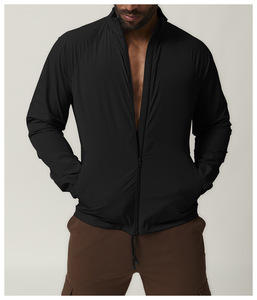 <b>Mens</b> Stretch Training Sports <b>Jacket</b> Lightweight Activewear Fitness Running Zip <b>Jacket</b> Comfortable Gym Outerwear For Daily - Product Image 3