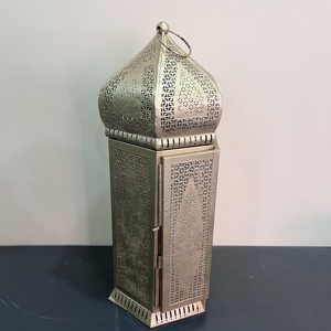 Metal Ramadan <b>Lantern</b> Decorative Arabic Candle Holder Moroccan Style Home Decor <b>Lamp</b> - Product Image 1
