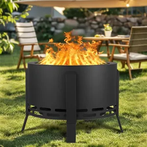 Artisan Crafted Steel <b>Fire</b> Bowl For Premium Outdoor Heating Garden Leisure And Bonfire ExperienceFactory Direct Stainless Steel - Product Image 3