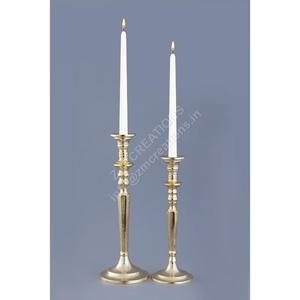 ชุดเชิงเทียนโลหะสีทองทรงเสา งานแฮนด์เมด สำหรับตกแต่งงานแต่งงาน งานปาร์ตี้ ดีไซน์ทันสมัย - Product Image 1