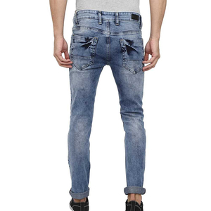 Jeans skinny pour garçon de haute qualité 2024, pantalon en denim contrasté, style décontracté, coupe droite, service de conception OEM ODM - Product Image 4