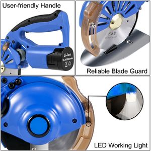 Taglierina in tessuto rotativa 125mm altezza di taglio per taglio Wireless elettrico rotativo motore interamente in rame con basso rumore Adj - Product Image 5