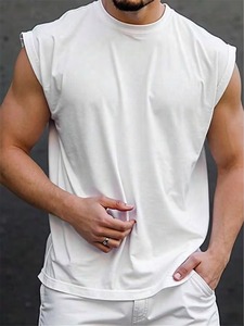 OEM Service Moisture Wicking <b>Running</b> <b>Singlets</b> Sleeveless Sports Gym Men's Tank Tops - Product Image 5