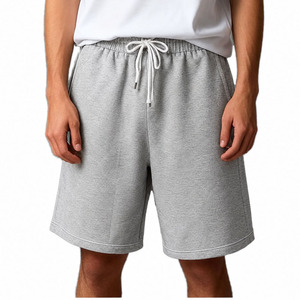 Pantalones Cortos Largos Holgados de Algodón con Detalles Desgastados para Hombre, de Felpa Lavada de Algodón Pesado, Venta al por Mayor - Product Image 5