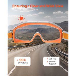 Occhiali di sicurezza tattici ANSI Z87.1 regolabili occhiali Anti-appannamento sopra gli occhiali - Product Image 4