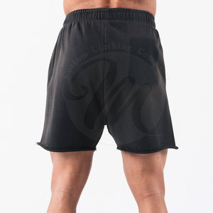 Shorts en coton délavé au soleil, impression personnalisée du logo, taille adulte, fabrication pakistanaise, shorts pour hommes, shorts délavés au soleil. - Product Image 4