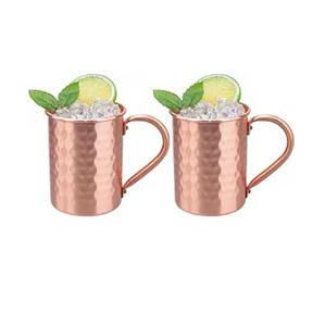 Mug Moscow Mule en cuivre avec revêtement en nickel – 16 oz, extérieur en cuivre pur, forme de baril classique avec poignée en laiton - Product Image 5
