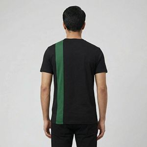 Camiseta de Cuello Redondo a Rayas Verdes y Negras para Hombre, Manga Corta, Informal, Básica, de Verano, con Logotipo Personalizado, OEM, ODM, Ropa al por Mayor - Product Image 6