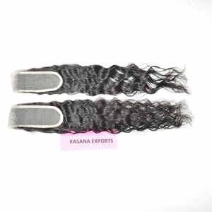 Extensiones de Cabello Humano con Cierre 2*6, Cabello Indio Remy, Sin Procesar, Color Negro Natural, Doble Trama a Máquina para Mujeres - Product Image 3