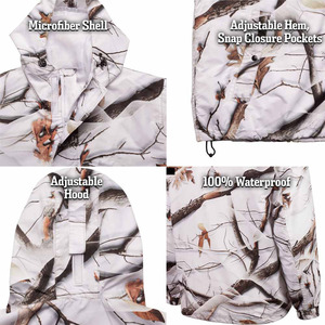 Chaqueta de Caza Unisex de Camuflaje, Impermeable y Cortavientos, para Otoño, Abrigo de Alto Rendimiento para Actividades al Aire Libre - Product Image 5