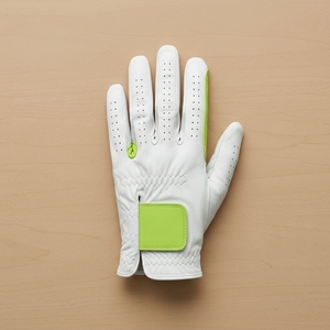 Gant de golf personnalisé en cuir Cabretta pour main gauche, doigts perforés, ajustement flexible, fermeture réglable, OEM, marque privée, sport - Product Image 1