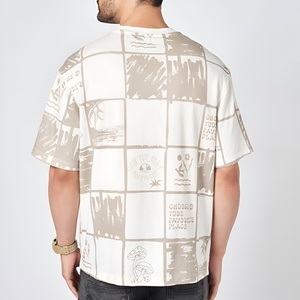 Camiseta de Hombre con Lavado Ácido, Diseño Sólido y Estampado Moderno, Nueva Colección en Oferta - Product Image 3