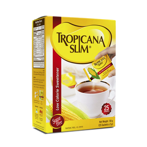 TROPICANA SLIM Edulcorante Bajo en Calorías con Sucralosa 25 Sobres - Product Image 1