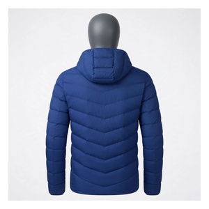 Chaqueta de Plumón Azul con Capucha para Hombre, Ropa de Abrigo Personalizada, Resistente al Agua, Abrigo de Plumón Cálido para Invierno, Ropa de Abrigo de Plumón Gruesa para Invierno - Product Image 2