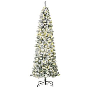 Albero di Natale Artificiale Douglas Fir Sottile Pre-Illuminato da 2,3 m con 350 Luci LED e 641 Rami Realistici - Product Image 2