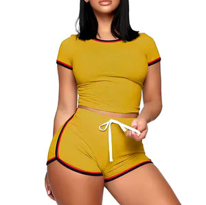 Conjunto Corto Elegante de Dos Piezas de Secado Rápido y Cómodo de Primera Calidad con Logotipo Personalizado para Mujer, Precio al por Mayor, Servicios OEM - Product Image 3