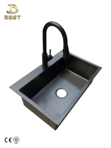 Fregadero de Cocina Rectangular Individual de Acero Inoxidable 304 de Alta Calidad, Hecho a Mano en Vietnam, Marca BEST, 5+ - Product Image 3