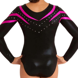 Tenue de danse Hip Hop à manches longues avec logo personnalisé en fibre de bambou, justaucorps de gymnastique, uniforme pour entraînements et compétitions, unisexe - Product Image 4