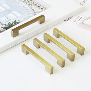 Tirador de Gabinete Moderno Rectangular de Aleación de Zinc en Oro Mate para Dormitorio, Baño, Cocina, Comedor, Armario y Cómoda - Product Image 3