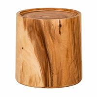 Table basse multifonctionnelle Monolith en bois massif, finition naturelle, style moderne et organique, fabrication artisanale haut de gamme, meubles pour la maison
