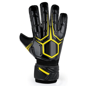 Professional Football Goalkeeper <b>Gloves</b> PU Palm Non-Slip Finger Protection Breathable Full Finger Unisex Hook And Loop Closure - Product Image 2