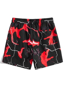 Shorts de bain par sublimation à séchage rapide, imprimés, avec cordon de serrage à la taille, pour l'été, vente en gros, OEM - Product Image 2