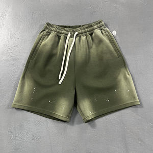 Ensemble T-shirt et short pour homme en coton 100% éco-responsable, effet délavé, streetwear de luxe américain, tenue de mode estivale haut de gamme - Product Image 3