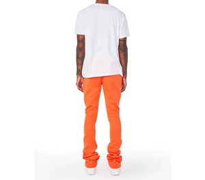 New Stylish Heavyweight Mid Waist <b>Stacked</b> Flared Pants with Side Zipper Pockets Gym Workout Outdoor Fashion Wear Sweatpants - Product Image 5