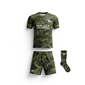 Tenue de football classique sublimée, ensemble maillot de football style traditionnel, uniforme d'équipe de football haute élasticité, directement de l'usine - Product Image 1