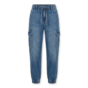 Jeans en denim taille haute personnalisés pour femmes, jeans en denim vintage pour femmes, jeans évasés pour femmes pour les marques de mode - Product Image 5