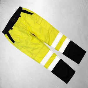 Pantalones de Trabajo de Alta Visibilidad para Hombre, Color Amarillo y Negro, con Tiras Reflectantes, Lisos, Ropa de Trabajo de Seguridad, Tallas S-3XL - Product Image 5