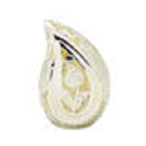 Urne funéraire marron en forme de larme pour cendres humaines adultes, design décoratif durable, urne souvenir en forme de larme pour cendres d'adultes - Vente flash - Product Image 3