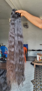 ผมต่อแบบชาวเรมี่บริสุทธิ์ผมชาวอินเดียแบบไม่ผ่านกระบวนการผมต่อผมมนุษย์แบบร่างเดี่ยว - Product Image 5