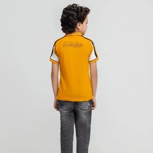 Polos personnalisés pour enfants, polos à manches courtes pour garçons, col contrasté, vêtements de sport décontractés, vêtements actifs - Product Image 2