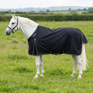 Hot Selling OEM Luxury Lightweight Horse Rug <b>Waterproof</b> Turnout <b>Blanket</b> Breathable Equine Rain Sheet 600D Ripstop Cotton Wool - Product Image 1