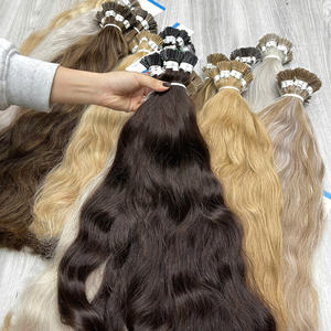 Extensions de cheveux humains I-Tip ondulés de haute qualité 2026, sans nœuds, sans perte, cheveux russes 100 % alignés sur les cuticules - Product Image 2