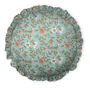 Funda de Cojín Redonda Verde Mar de Alta Calidad para Sala de Estar, Dormitorio u Oficina, Disponible para Suministro Mundial - Product Image 3