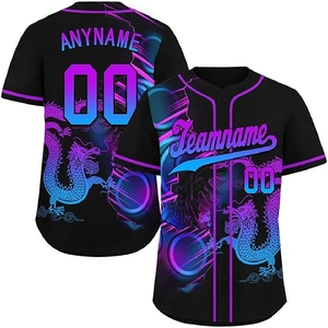 Maillot de baseball sublimé léger pour équipes de baseball avec contrôle de l'humidité et résistance à la décoloration - Product Image 1