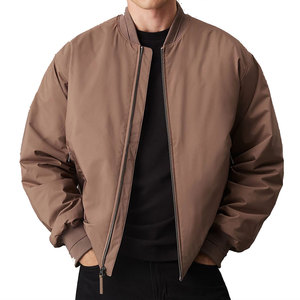Men's Bomber <b>Jacket</b> Wind Water Resistant PU Zipper Closure Stand Collar Casual Winter Wear <b>Fleece</b> <b>Lining</b> Luminous - Product Image 2