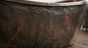 Vintage Style Hammered Copper Bathtub for Home Bathrooms Boutique Hotels Spa Centres and Luxury <b>Bathing</b> Use - Product Image 6